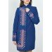 Embroidered coat "Chestnut" blue