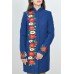 Embroidered coat "Winter Dreams" blue