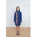 Embroidered coat "Winter Dreams" blue