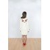 Embroidered coat "Winter Dreams" white