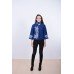 Embroidered coat "Wild Rose" blue
