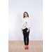 Embroidered coat "Flower Magic" white