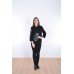 Embroidered coat "Bluebell" black