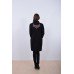 Embroidered coat "Chestnut" black