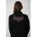 Embroidered coat "Chestnut" black