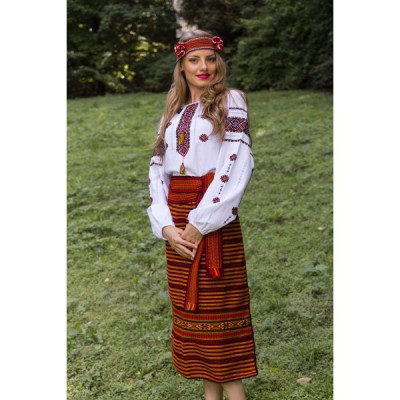 Handmade Traditional Skirt (Plakhta) Orange
