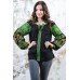 Embroidered blouse "Luxury" green