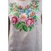Embroidered blouse "Ukrainian Bouquet" gray