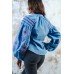 Embroidered blouse "Harmony" blue