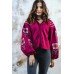 Embroidered blouse "Harmony" mauve