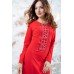 Embroidered dress "Fantasy" Red