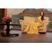Embroidered dress "Romance" yellow