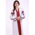 Embroidered dress "Thought" White&Red