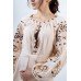 Embroidered boho dress "Charm" Beige