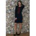 Embroidered dress "Firework" navy