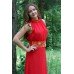 Embroidered dress "Romance" red