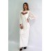 Embroidered dress "Rose Breath 6" milk