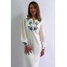 Embroidered dress "Cornflower Dreams 6" milk