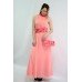 Embroidered dress "Romance" pink