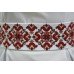 Embroidered dress "Dream" red on white