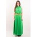 Embroidered dress "Romance" green