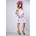 Embroidered Classic Dress "Sacura" White