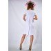 Embroidered Classic Dress "Sacura" White
