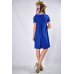Embroidered Classic Dress "Sacura" Electric