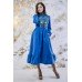 Embroidered Midi Dress "Whisper of Colour" Electric