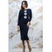 Embroidered Costume "Chamomiles" Navy