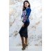 Embroidered Costume "Fairy World" Electric Navy