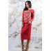 Embroidered Costume "Fairy World" Red