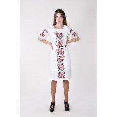 Sale!! Embroidered dress "Fluffy Rose", size L