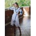 Embroidered Wrap Around Dress "Life Tree"