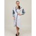 Embroidered Wrap Around Dress "Life Tree"