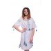 Embroidered Dress "White Ice-cream"