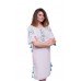 Embroidered Dress "White Ice-cream"