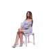 Embroidered Dress "Love in Gray"