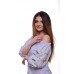 Embroidered Dress "Love in Gray"