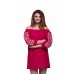 Embroidered Dress "Sweetness in Maroon"