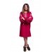 Embroidered Dress"Raspberry"