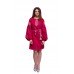 Embroidered Dress"Raspberry"