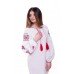 Embroidered Dress "Bohemian Roses" white