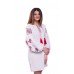 Embroidered Dress "Bohemian Roses" white