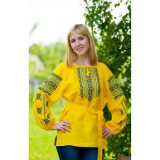 Embroidered blouse "Yellow Joy"