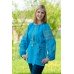 Embroidered blouse "Turqoise Flirt"
