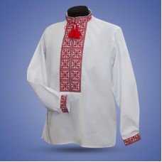 Embroidered shirt "Yarilo" red
