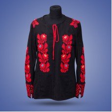 Embroidered blouse "Borshivka Red on Black"
