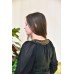 Embroidered blouse "Moon Light" beads handmade