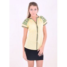 Embroidered blouse "Little Star" yellow/black/green/